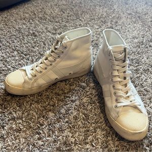 Gola Coaster High Top Sneaker in Off White